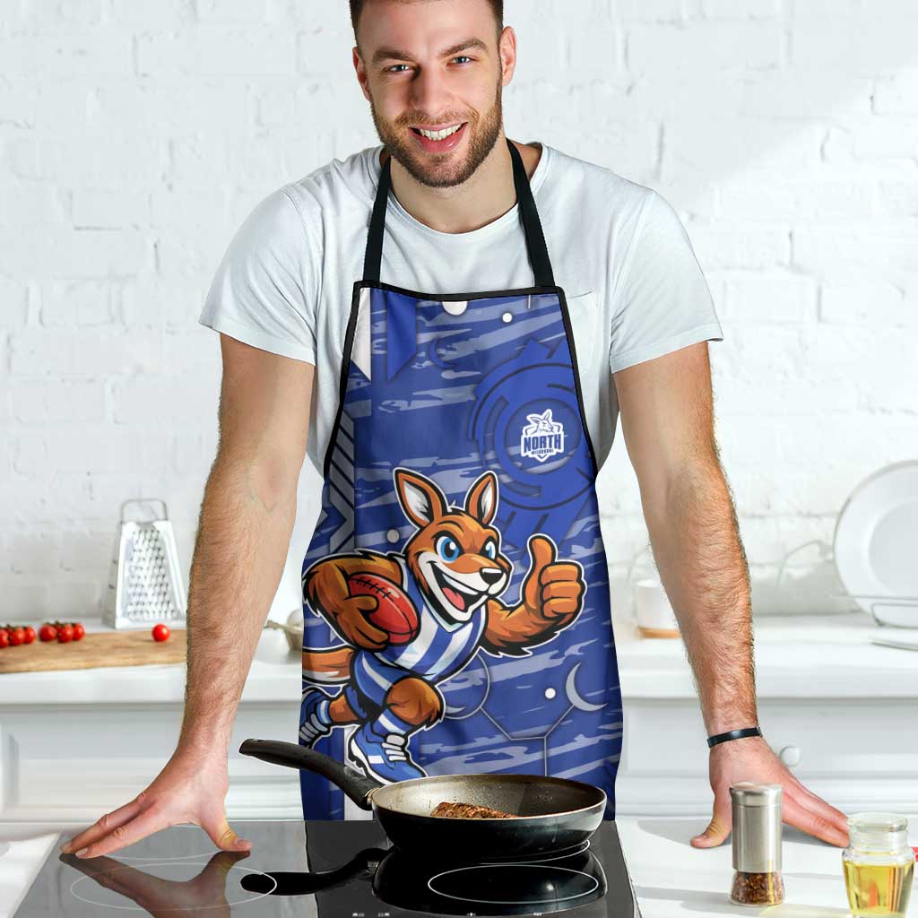 North Melbourne Kangaroos Apron Mascot Cartoon Football Illustration Style