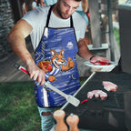 North Melbourne Kangaroos Apron Mascot Cartoon Football Illustration Style