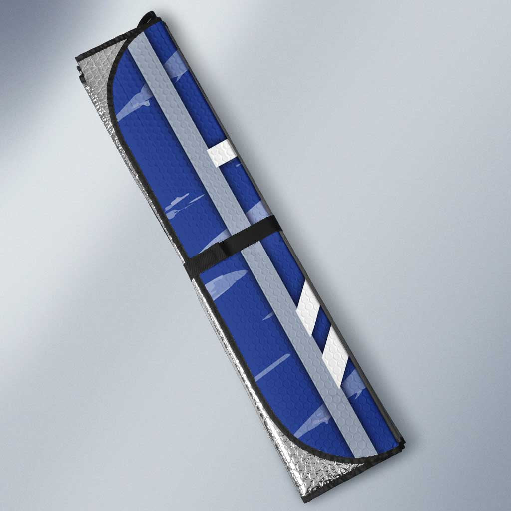 North Melbourne Kangaroos Auto Sun Shade Mascot Cartoon Football Illustration Style
