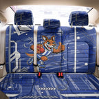 North Melbourne Kangaroos Back Car Seat Cover Mascot Cartoon Football Illustration Style