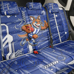 North Melbourne Kangaroos Back Car Seat Cover Mascot Cartoon Football Illustration Style