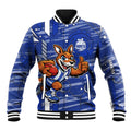North Melbourne Kangaroos Baseball Jacket Mascot Cartoon Football Illustration Style