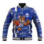 North Melbourne Kangaroos Baseball Jacket Mascot Cartoon Football Illustration Style
