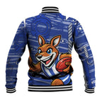 North Melbourne Kangaroos Baseball Jacket Mascot Cartoon Football Illustration Style
