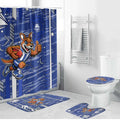North Melbourne Kangaroos Bathroom Set Mascot Cartoon Football Illustration Style