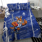 North Melbourne Kangaroos Bedding Set Mascot Cartoon Football Illustration Style