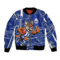 North Melbourne Kangaroos Bomber Jacket Mascot Cartoon Football Illustration Style