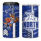 North Melbourne Kangaroos 4 in 1 Can Cooler Tumbler Mascot Cartoon Football Illustration Style