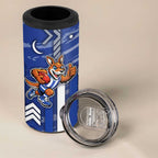 North Melbourne Kangaroos 4 in 1 Can Cooler Tumbler Mascot Cartoon Football Illustration Style