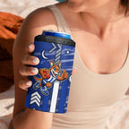 North Melbourne Kangaroos 4 in 1 Can Cooler Tumbler Mascot Cartoon Football Illustration Style