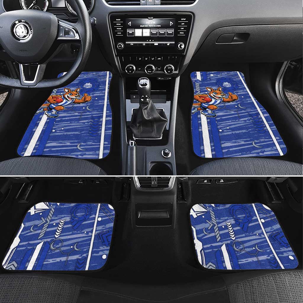 North Melbourne Kangaroos Car Mats Mascot Cartoon Football Illustration Style