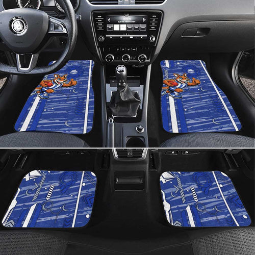 North Melbourne Kangaroos Car Mats Mascot Cartoon Football Illustration Style