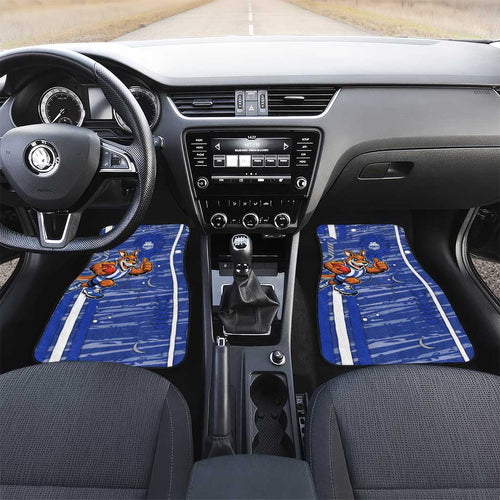 North Melbourne Kangaroos Car Mats Mascot Cartoon Football Illustration Style
