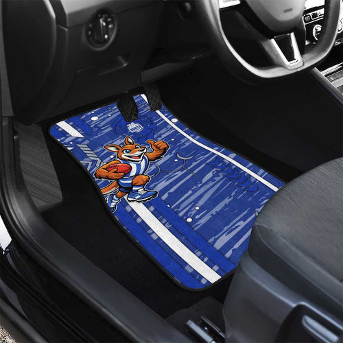 North Melbourne Kangaroos Car Mats Mascot Cartoon Football Illustration Style