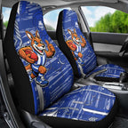 North Melbourne Kangaroos Car Seat Cover Mascot Cartoon Football Illustration Style