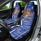 North Melbourne Kangaroos Car Seat Cover Mascot Cartoon Football Illustration Style