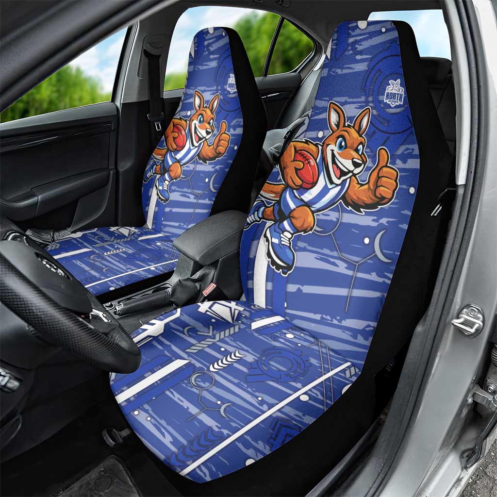 North Melbourne Kangaroos Car Seat Cover Mascot Cartoon Football Illustration Style