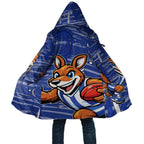 North Melbourne Kangaroos Cloak Mascot Cartoon Football Illustration Style