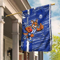 North Melbourne Kangaroos Garden Flag Mascot Cartoon Football Illustration Style