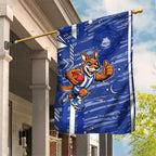 North Melbourne Kangaroos Garden Flag Mascot Cartoon Football Illustration Style