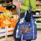 North Melbourne Kangaroos Grocery Bag Mascot Cartoon Football Illustration Style