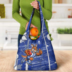North Melbourne Kangaroos Grocery Bag Mascot Cartoon Football Illustration Style