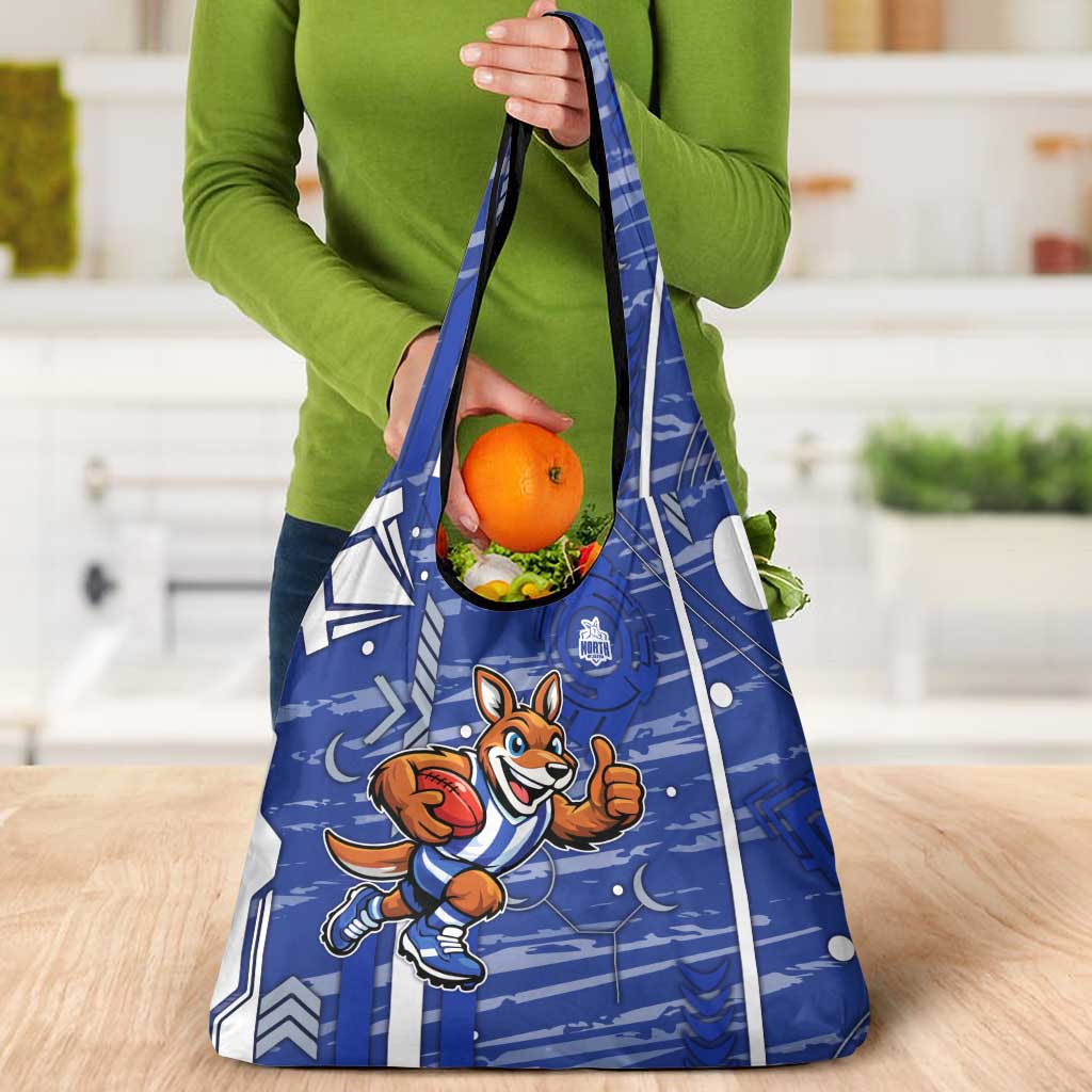 North Melbourne Kangaroos Grocery Bag Mascot Cartoon Football Illustration Style
