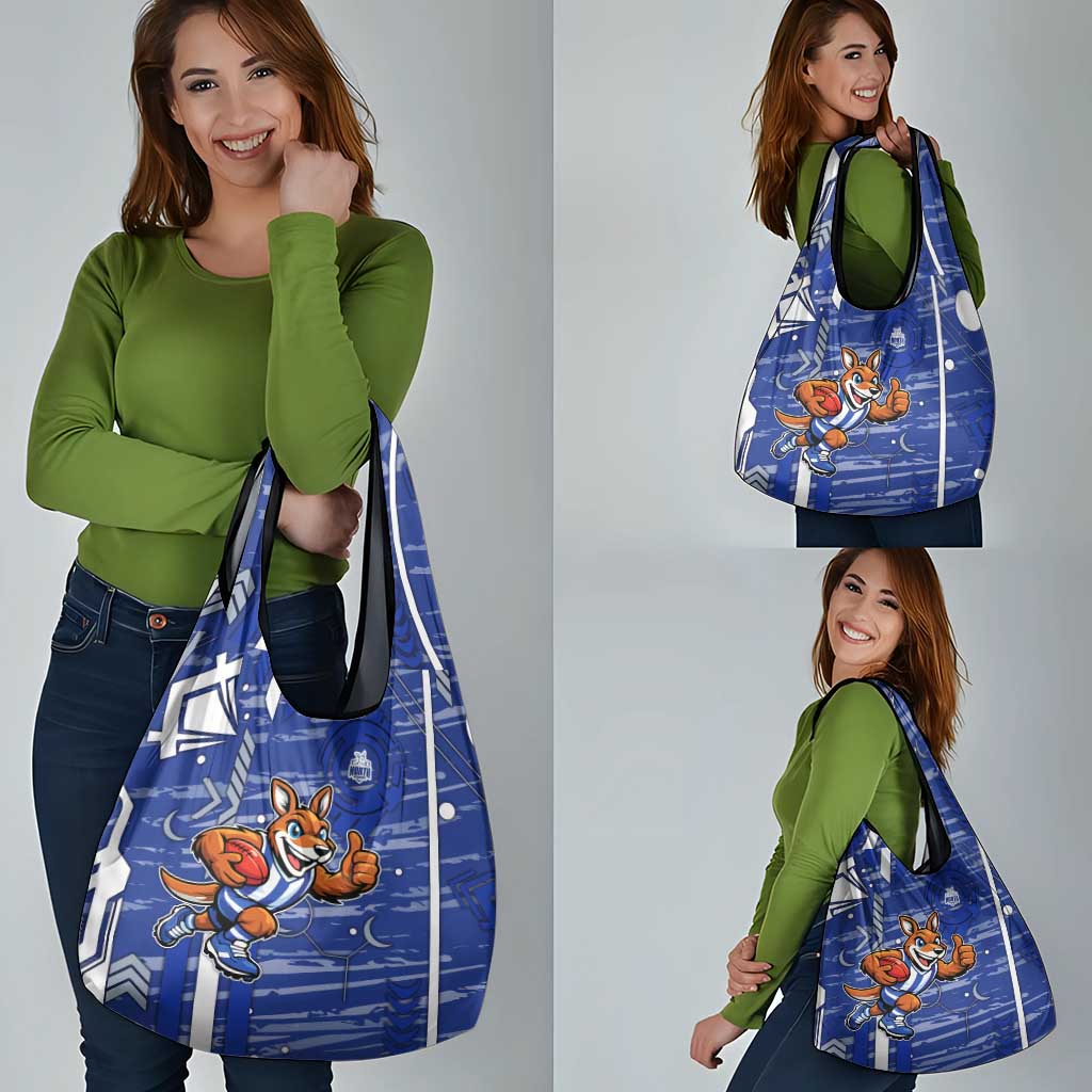 North Melbourne Kangaroos Grocery Bag Mascot Cartoon Football Illustration Style
