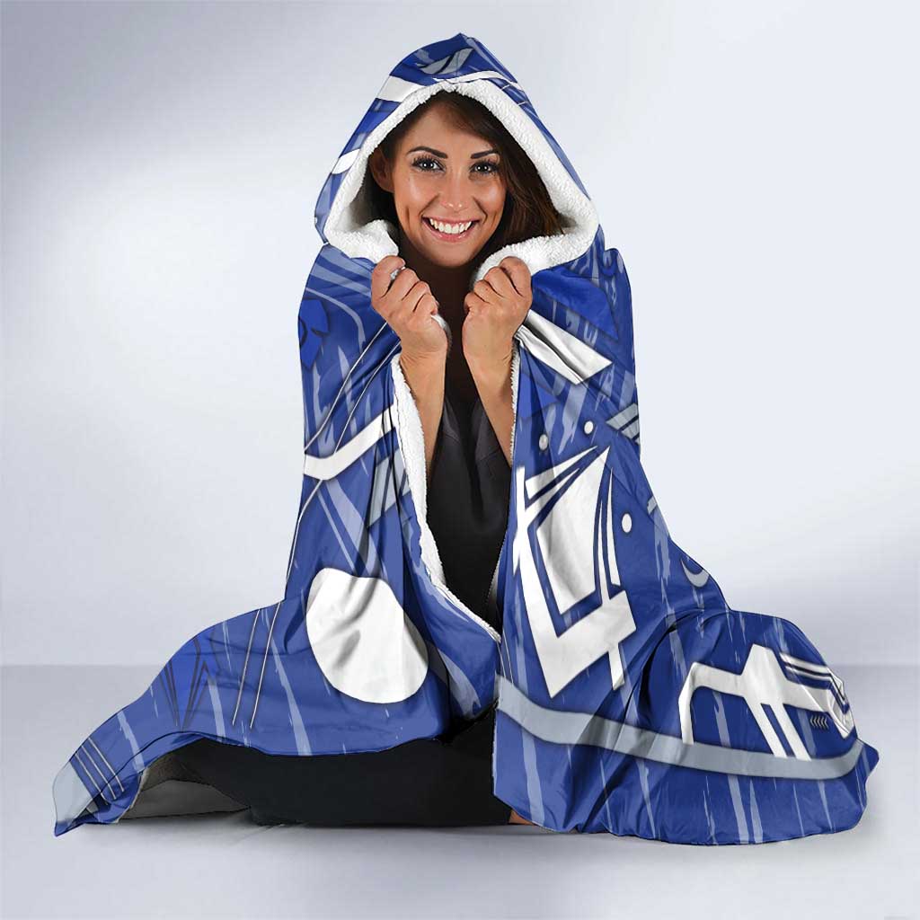 North Melbourne Kangaroos Hooded Blanket Mascot Cartoon Football Illustration Style