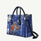 North Melbourne Kangaroos Leather Bag Mascot Cartoon Football Illustration Style