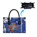 North Melbourne Kangaroos Leather Bag Mascot Cartoon Football Illustration Style