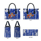 North Melbourne Kangaroos Leather Bag Mascot Cartoon Football Illustration Style