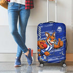 North Melbourne Kangaroos Luggage Cover Mascot Cartoon Football Illustration Style
