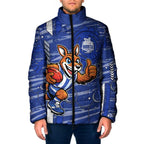 North Melbourne Kangaroos Padded Jacket Mascot Cartoon Football Illustration Style