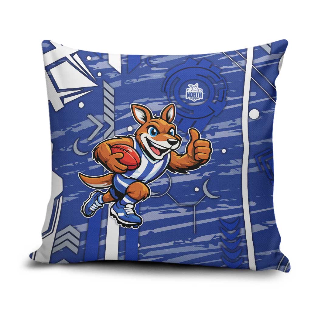 North Melbourne Kangaroos Pillow Cover Mascot Cartoon Football Illustration Style