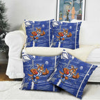 North Melbourne Kangaroos Pillow Cover Mascot Cartoon Football Illustration Style