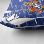 North Melbourne Kangaroos Pillow Cover Mascot Cartoon Football Illustration Style