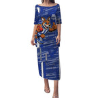 North Melbourne Kangaroos Puletasi Mascot Cartoon Football Illustration Style