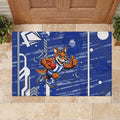 North Melbourne Kangaroos Rubber Doormat Mascot Cartoon Football Illustration Style