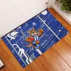 North Melbourne Kangaroos Rubber Doormat Mascot Cartoon Football Illustration Style