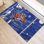 North Melbourne Kangaroos Rubber Doormat Mascot Cartoon Football Illustration Style