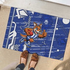 North Melbourne Kangaroos Rubber Doormat Mascot Cartoon Football Illustration Style