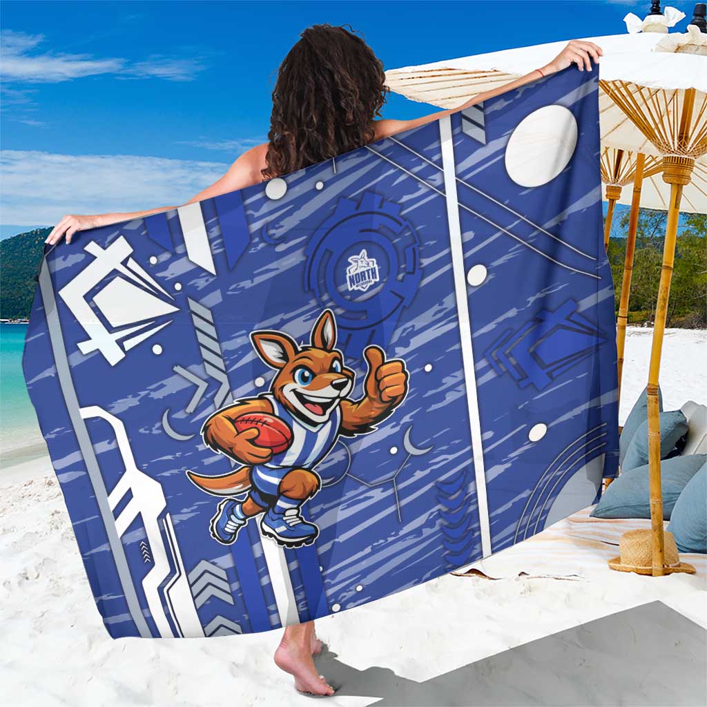 North Melbourne Kangaroos Sarong Mascot Cartoon Football Illustration Style