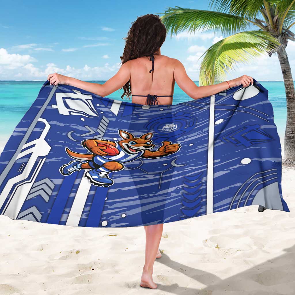 North Melbourne Kangaroos Sarong Mascot Cartoon Football Illustration Style