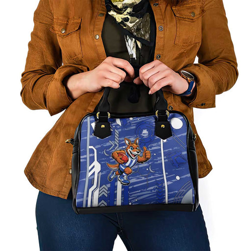 North Melbourne Kangaroos Shoulder Handbag Mascot Cartoon Football Illustration Style