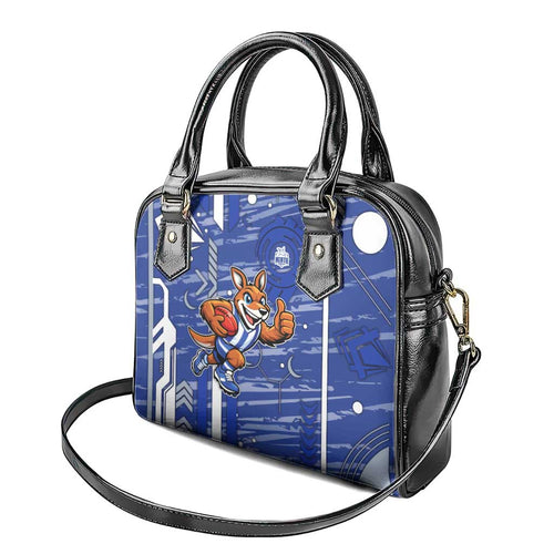 North Melbourne Kangaroos Shoulder Handbag Mascot Cartoon Football Illustration Style