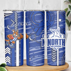 North Melbourne Kangaroos Skinny Tumbler Mascot Cartoon Football Illustration Style