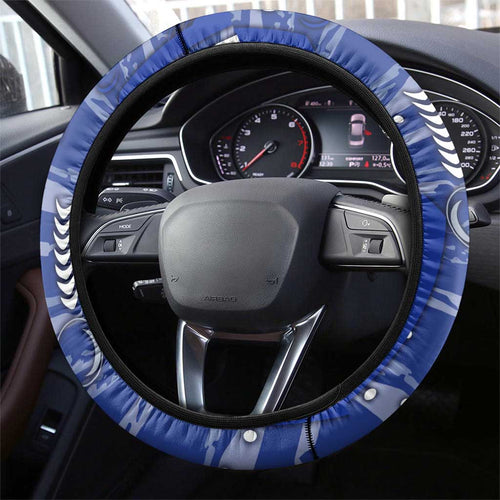 North Melbourne Kangaroos Steering Wheel Cover Mascot Cartoon Football Illustration Style