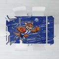North Melbourne Kangaroos Tablecloth Mascot Cartoon Football Illustration Style
