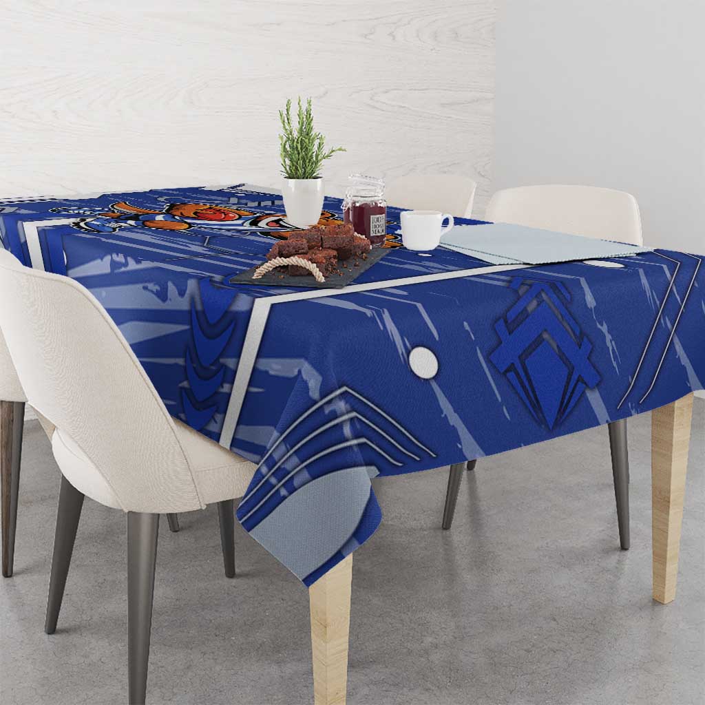 North Melbourne Kangaroos Tablecloth Mascot Cartoon Football Illustration Style